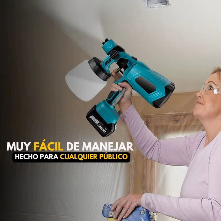Pistola pulverizadora pintura acabado profesional uniforme