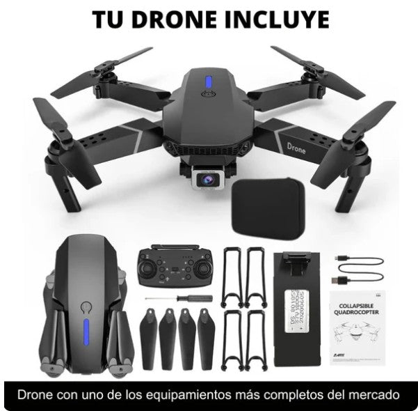 Dron 4K en vuelo transmisión WiFi tiempo real