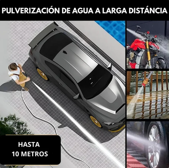 Pistola limpiadora inalámbrica con dos baterías recargables incluidas